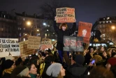 Manifestation de féministes devant la salle Pleyel avant la cérémonie des César à Paris, le 28 février 2020