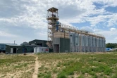 Un silo à grains le 22 juillet 2023 à Izmaïl, dans la région d'Odessa, en Ukraine
