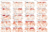 La hausse des températures dans le monde depuis 2002