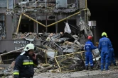 Un immeuble effondré à Kiev, après une frappe de missile le 26 juin 2022