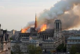 Les flammes ravagent la cathédrale Notre-Dame de Paris le 15 avril 2019