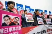 Manifestation contre la visite du Premier ministre japonais Fumio Kishida à Séoul, le 7 mai 2023 en Corée du Sud