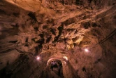 Un qanat, étroite galerie souterraine qui achemine l'eau des montagnes vers la ville de Yazd, le 3 juillet 2023 en Iran