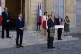 Le Premier ministre Jean Castex s'exprime après la signature des accords du Ségur de la santé, le 13 juillet 2020 à Paris