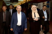 Le président du mouvement islamiste tunisien Ennahda, Rached Ghannouchi, à son arrivée au congrès du parti le 22 mai 2016 à Hammamet