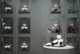 Des chiens robots de compagnie dotés d'intelligence artificielle exposés dans un magasin de l'entreprise technologique Weilan à Nanjing, dans la province du Jiangsu, le 9 janvier 2025 dans l'est de la Chine