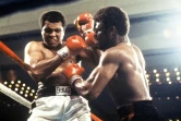 Mohamed Ali lors d'un combat avec Leon Spinks à Las Vegas le 15 février 1978