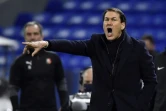 L'entraîneur de Lyon, Rudi Garcia, lors du match de Ligue 1 à domicile contre le Stade Rennais, le 3 mars 2021 