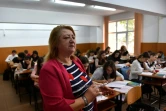 Un cours du latin à Pitesti, en Roumanie où étudier la langue de Jules César est aujourd'hui obligatoire au collège en troisième, le 6 avril 2017 