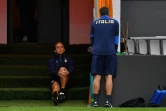 Le sélectionneur italien Roberto Mancini lors d'un entraînement au Hive Stadium de Londres le 5 juillet 2021