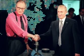 Larry King et Vladimir Poutine le 7 septembre 2000