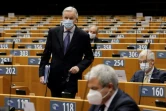Le négociateur européen Michel Barnier lors d'un débat au Parlement européen à Bruxelles le 18 décembre 2020