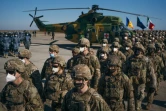 Des militaires de l'Otan rassemblés sur la base de Mihail Kogalniceanu, en Roumanie, le 11 février 2022