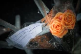 Des fleurs déposées devant le collège Pierre-Simon de Laplace dont le principal a été retrouvé mort dans des conditions suspectes, le 12 août 2023 à Lisieux dans le Calvados 