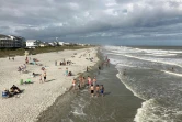 La plage de Folly Beach, près de Charleston, le 17 mai 2020 en Caroline du Sud