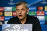 L'entraîneur de l'OL Bruno Genesio en conférence de presse, le 13 septembre 2016 à Lyon