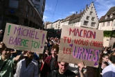 Manifestation à Strasbourg "contre le coup de force de Macron" après la nomination de Michel Barnier à Matignon, le 7 septembre 2024