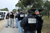 Opération de recherches pour retrouver Xavier Dupont de Ligonnès menées par des centaines de policiers le 29 avril 2011 à Roquebrune-sur-Argens, dans le sud de la France
