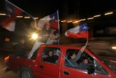 La ville de Copiapo célèbre la sortie des mineurs de la mine de la San Jose, dans le nord du Chili, le 13 octobre 2010