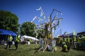 Des "gilets jaunes"  réunis pour évoquer la suite du mouvement avant les vacances d'été, le 29 juin 2019 à Montceau-les-Mines (Saône-et-Loire)
