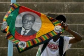 Un partisan de Mugabe pendant un hommage populaire à l'ancien président, le 13 septembre 2019 à Harare