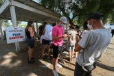 Contrôle du pass sanitaire à l'entrée des Salins d'Aigues-Mortes le 3 août 2021