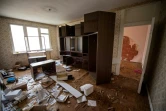 Un appartement dans un immeuble partiellement démoli, le 21 avril 2017 à Moscou