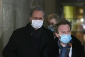L'ex-secrétaire d'Etat Georges Tron et son avocat, Me Antoine Vey, arrivent au palais de justice le 17 février 2021 à Paris