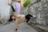 La jeune Afghane Manizha Talash pratique le breakdance à Kaboul, le 12 juin 2021
