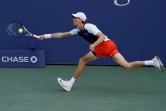 L'Italien Jannik Sinner contre l'Américain Christopher Eubanks à l'US Open, le 1er septembre 2022 à New York 
