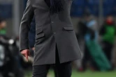 L'entraîneur de Molntpellier Michel Der Zakarian donne des instructions face à Lyon en Coupe de France à La Mosson, le 7 février 2018 