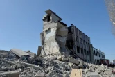 Une école détruite par un bombardement russe, le 23 mars 2022 à Kharkiv, en Ukraine