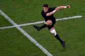 Dan Carter lors de la finale de la Coupe du monde 2015 remportée par la Nouvelle-Zélande contre l'Australie le 31 octobre 2015 à Twickenham
