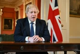  Le Premier ministre britannique Boris Johnson s'adresse à la nation sur la situation en Ukraine après l'invasion par la Russie, le 24 février 2022 au 10 Downing Street, à Londres