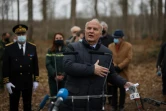 Le général Jean-Louis Georgelin, président de l'Etablissement public chargé de Notre-Dame, le 5 mars 2021 dans la forêt de Bercé, à Jupilles, dans la Sarthe