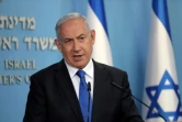 Le Premier ministre Benjamin Netanyahu lors d'une conférence de presse à Jérusalem, le 13 août 2020 sur l'accord de paix entre Israel et les EAU