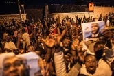 Des Congolais fêtent l'annonce de l'élection de Felix Tshisekedi à la présidence, le 10 janvier 2019 à Goma, en RDC