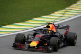 L'Australien Daniel Ricciardo au volant de sa Red Bull lors du GP du Brésil sur le circuit d'Interlagos, le 11 novembre 2018