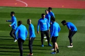 Les joueurs de Boca Juniors à l'entraînement au centre dédié à la sélection espagnole à Las Rozas, le 6 décembre 2018 en vue du match contre River Plate 
