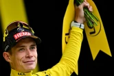 Le coureur cycliste danois Jonas Vingegaard de l'équipe Jumbo-Visma, maillot jaune et 2e de la 6e étape du Tour de France courue jeudi entre Tarbes et Cauterets-Cambasque dans les Pyrénées le 6 juillet 2023
