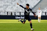 Le Sud-Coréen Hwang Ui-jo triple buteur avec Bordeaux contre Strasbourg au Matmut stadium, le 23 janvier 2022 