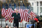 Donald Trump s'adresse à ses partisans, le 6 janvier 2021 devant la Maison Blanche, à Washington, avant l'assaut sur le Capitole