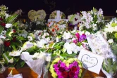 La tombe de Johnny Hallyday à Saint Barthelemy le 11 décembre 2017