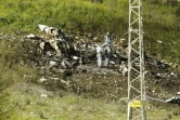 Les restes du F16 israélien qui s'est écrasé dans le nord d'Israël le 10 février 2018