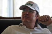 Le réalisateur et producteur du "Gendarme de Abobo", Anton Vassil, parle de son film à Abidjan le 19 novembre 2019.
