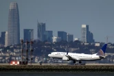 Un Boeing 737 MAX 9 d'United Airlines atterrit à l'aéroport de San Francisco, le 13 mars 2019