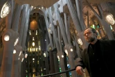 L'architecte en chef de la Sagrada Familia Jordi Fauli à l'intérieur de l'édifice de Gaudi à Barcelone le 1er décembre 2021
