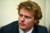 L'aristocrate britannique, Jack Alexander Wolf Marrian (D), accusé du trafic de 100 kilos de cocaïne depuis le Brésil vers le port de Mombasa, le 11 novembre 2016 au siège du Département d'enquête criminelle de Nairobi