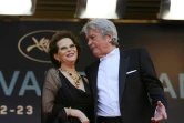 Les acteurs Claudia Cardinale et Alain Delon, le 14 mai 2010 à Cannes