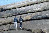 A Trégastel, sur la Côte de Granit Rose, en Bretagne le 9 mars 2021